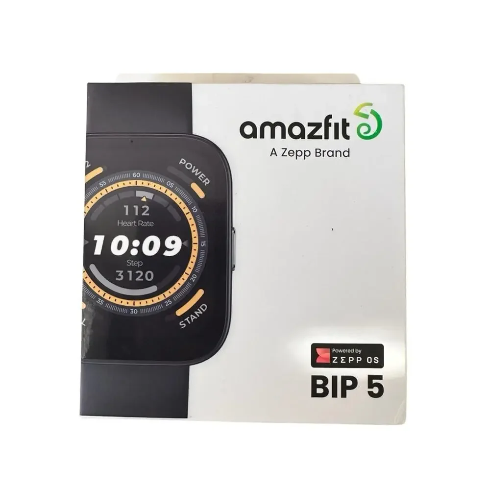 Amazfit Bip 5 Smartwatch in Black New in Box Sealed